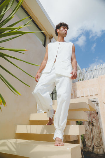 White velvet pants Bushido